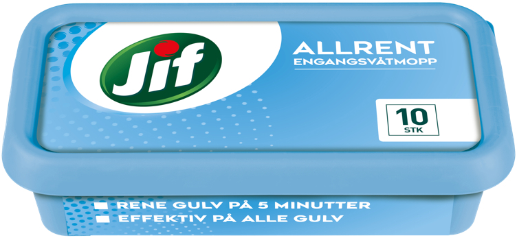 Jif engangsvåtmopp allrent  10stk
