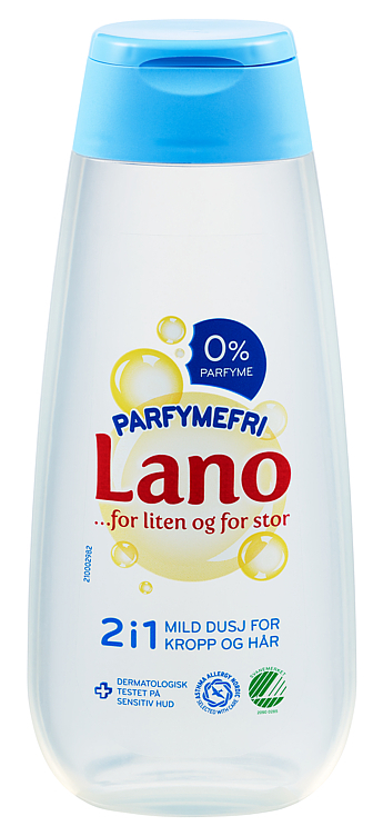Lano parfymefri 2i1 mild dusj  250ml