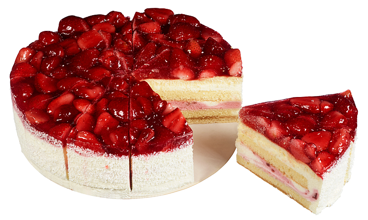 Strwaberry party cake  divided  12pcs - 2300g