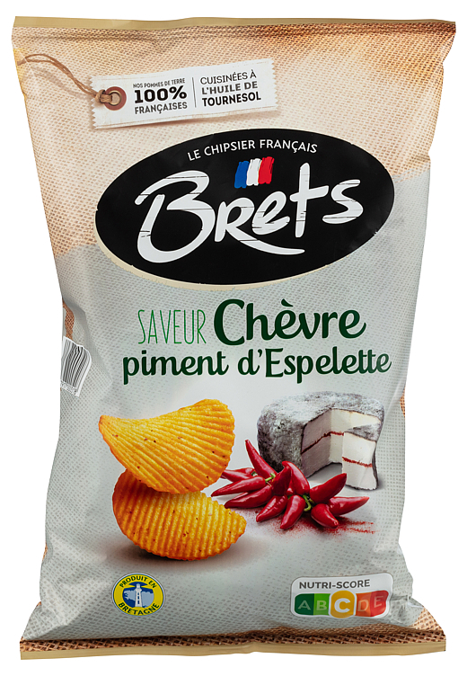 Potato chips w/ chevre and chili  125g