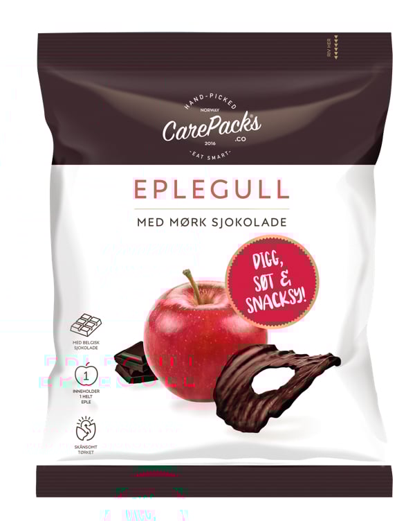 Eplegull sjokolade 40g