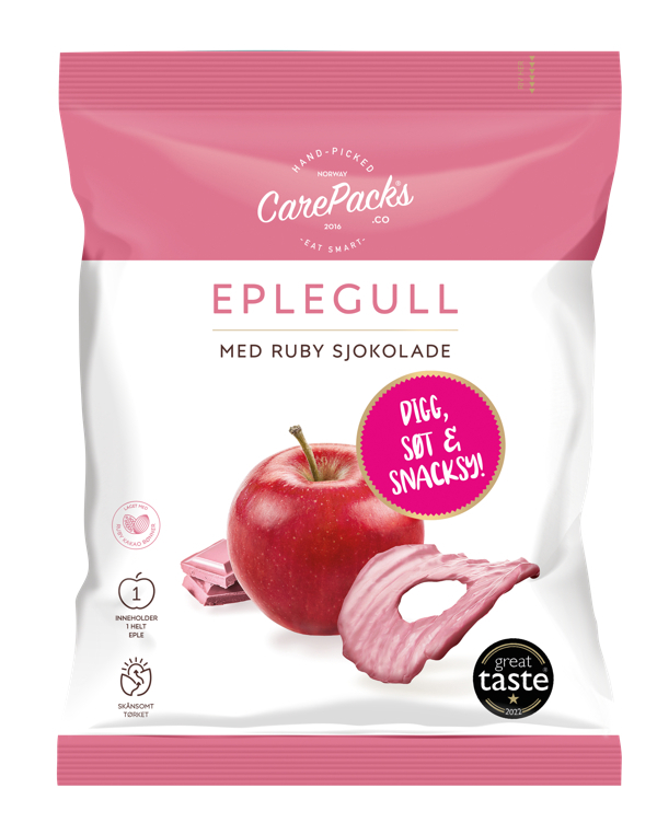 Eplegull ruby sjokolade 40g