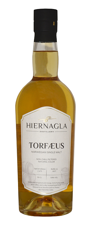 Hiernagla torfæus single malt whisky   54%   50cl