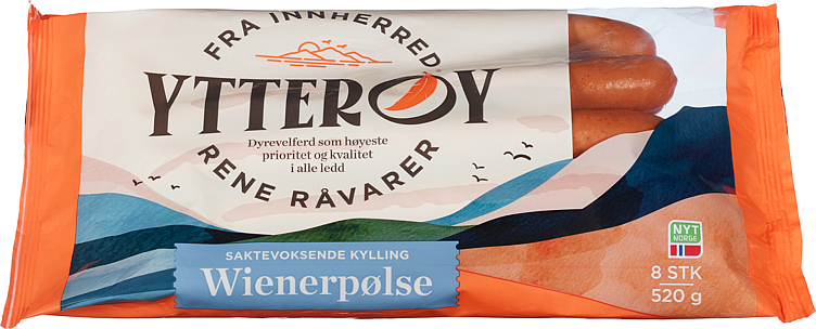 Wienerpølser kylling frys 520g