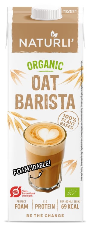 Naturli' organic oat barista  1l