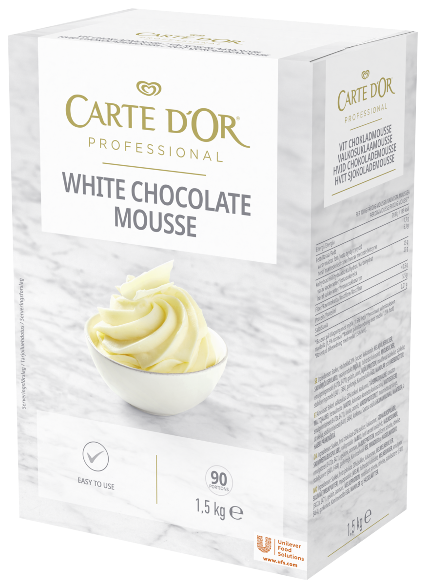 Hvit sjokolademousse 13l 1,5kg