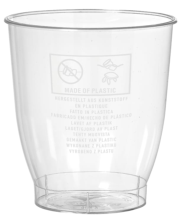 Plastglass 20cl crystallo   30stk