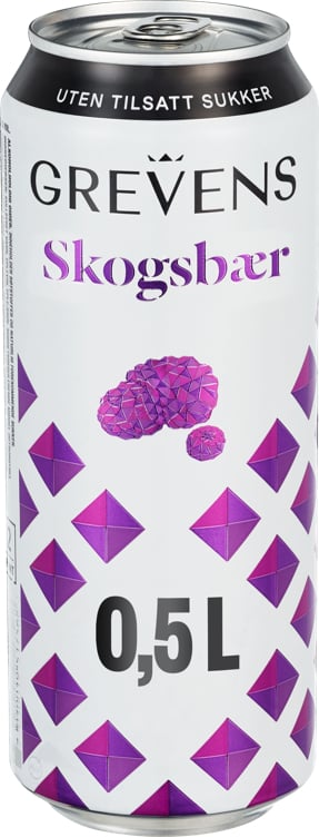 Grevens cider skogsbær uten sukker bx   4,7%   24x50cl