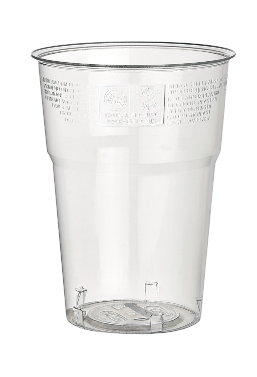 Glass plastic 39cl trend50pcs