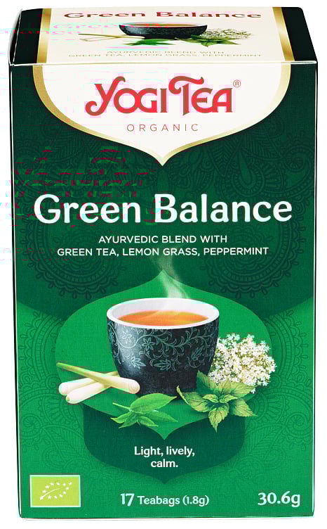 Grønn te balance yogi økol. 17pos 30,6g