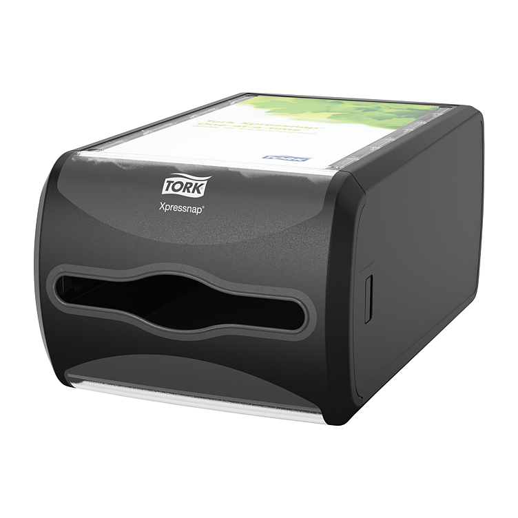 Tork xpressnap counter napkin dispenser black n4 pce