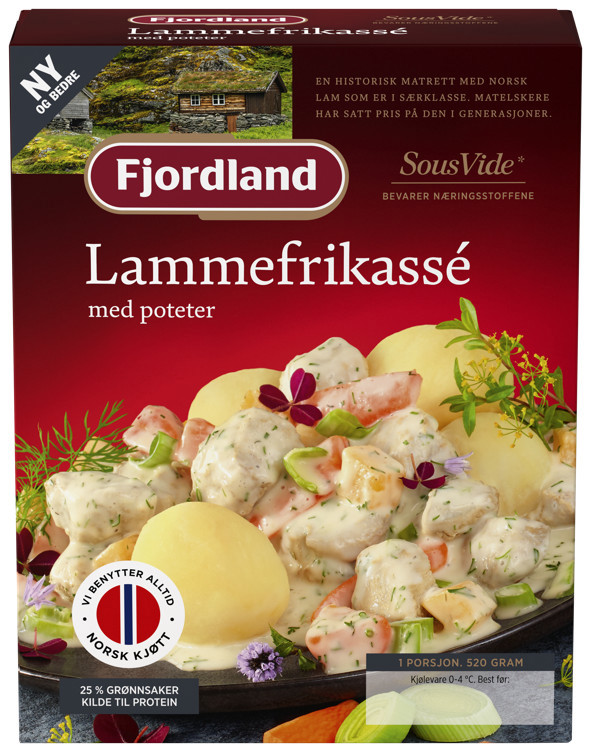 Lammefrikassé m/poteter 520g