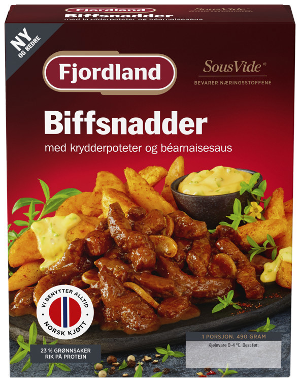Biffsnadder med krydderpoteter og béarnaisesaus  490g