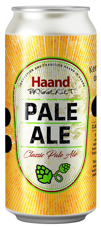 Haandbryggeriet pale ale bx   4.5%   24x44cl