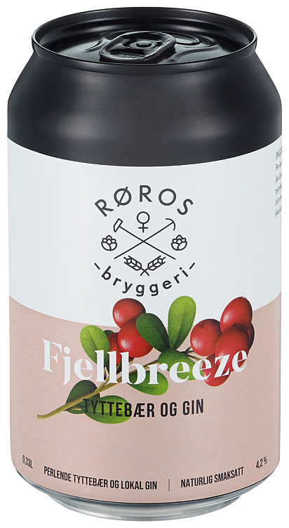 Fjellbreeze tyttebær og gin   4,2%   24x33cl