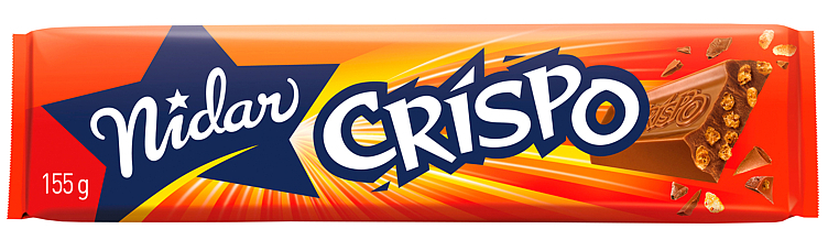 Crispo large chocolate bar   155g