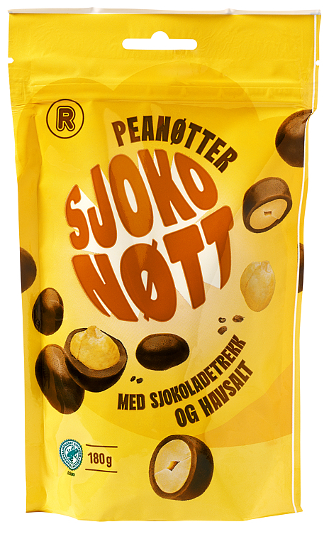 Peanøtter m/sjokolatrekk og havsalt  180g