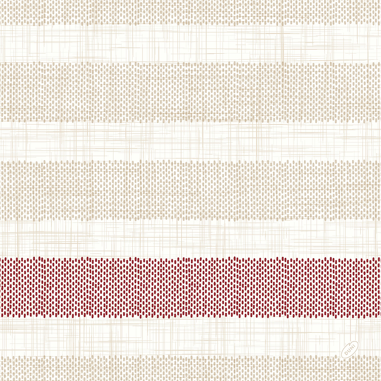 Serviett dunilin rigato bordeaux 40cm 45stk