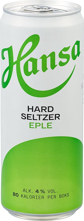 Hansa hard seltzer eple bx  4%  20x33cl