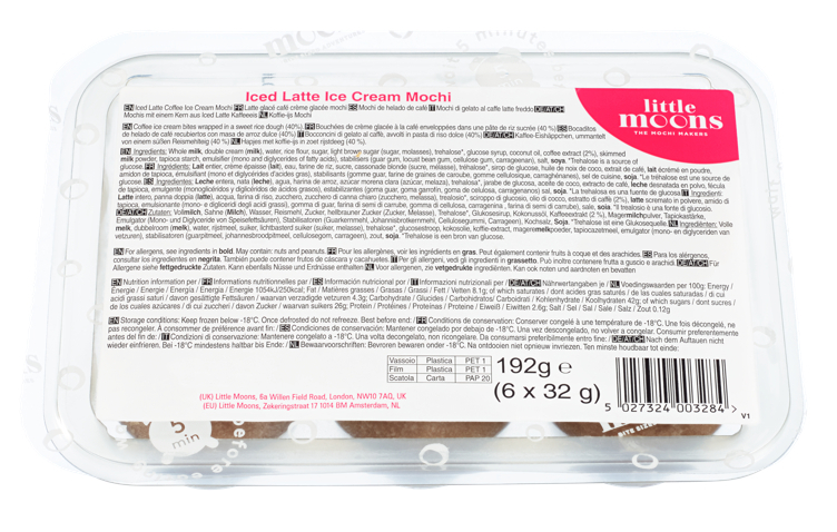 Iced latte mochi iskrem  60x32g