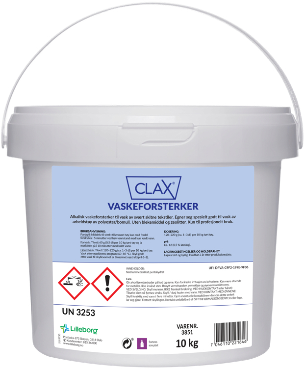 Clax vaskeforsterker  10kg