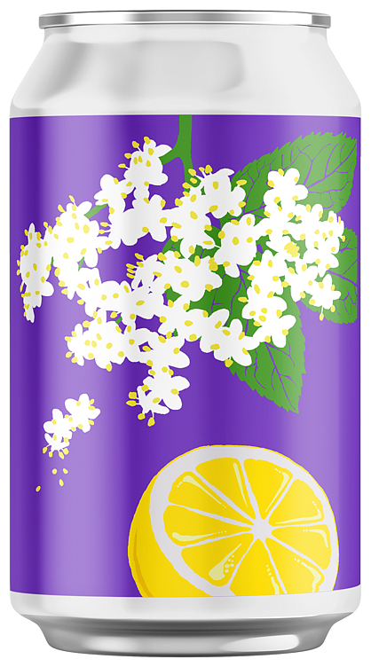 Fruit juice elderflower and lemon  24x0,33l