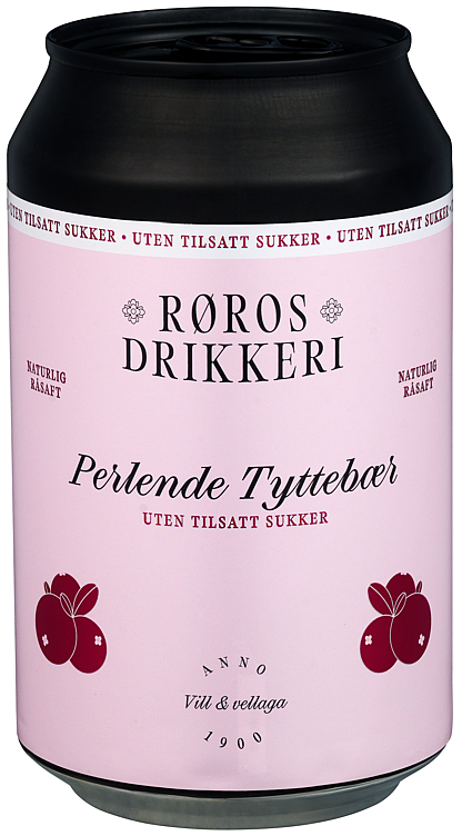 Perlende tyttebærdrikk u/tilsatt sukker bx   24x33cl