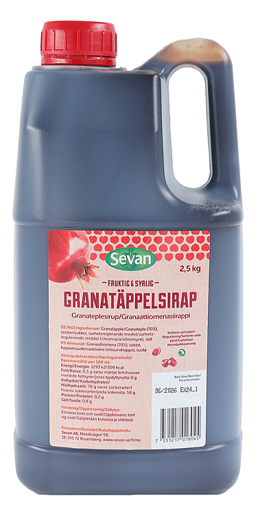 Granateplesirup  2,5kg