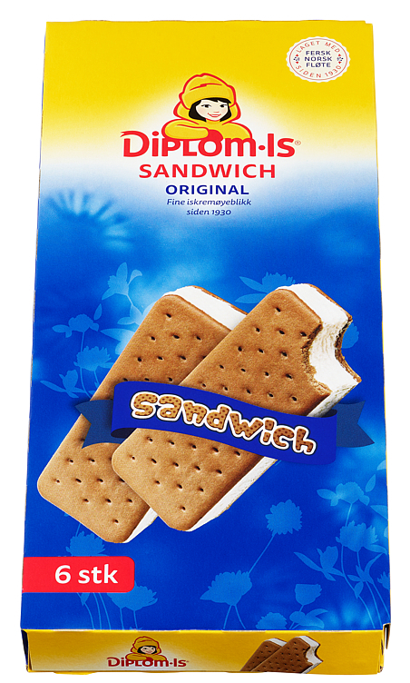 Diplom-is sandwich ice cream original 6-pack 0,72 l