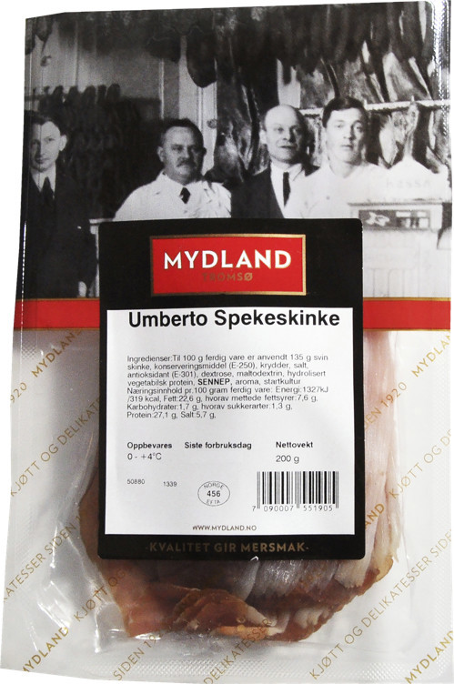 Umberto spekeskinke skivet  200g