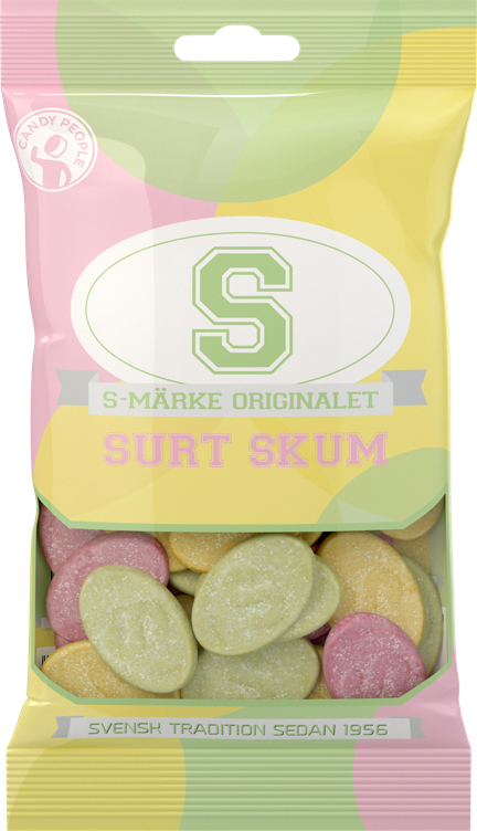 S-merke surt skum 70g