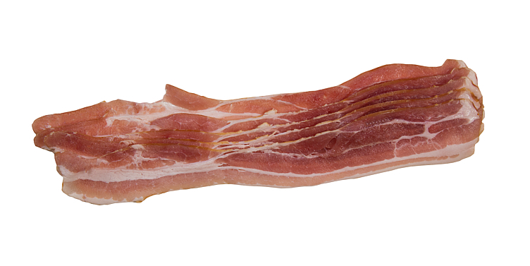 Bacon skåret lange skiver kg