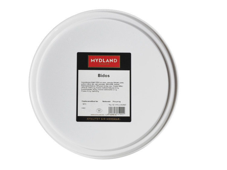 Bidos ferdig 4.5 l fryst  kg