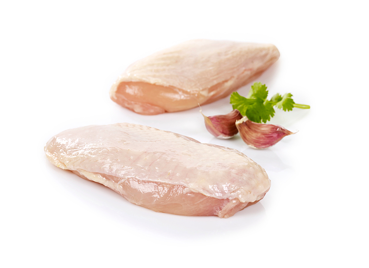 Kyllingfilet m/skinn 2x2,5kg