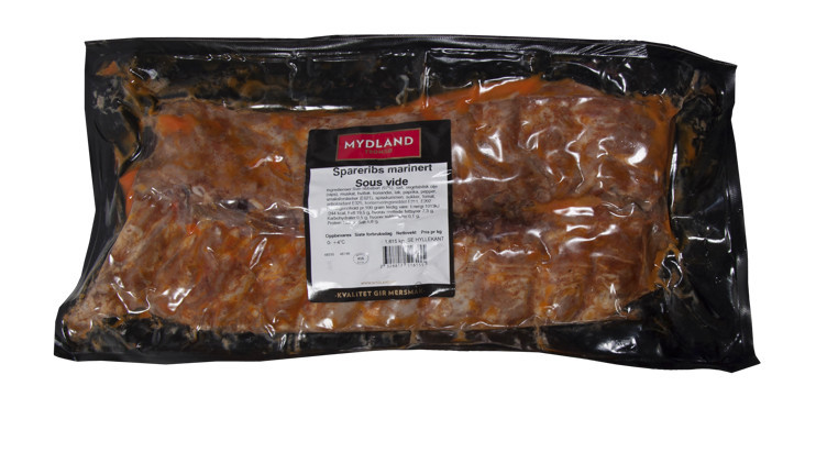 Spareribs marinert forkokt fryst kg