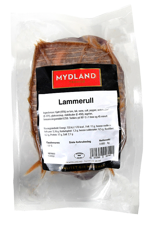 Lammerull rå fryst 800g