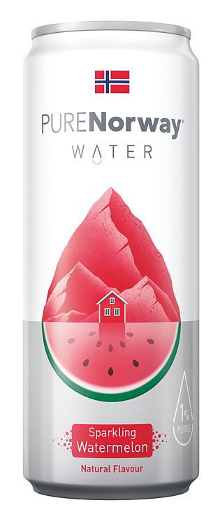 Sparkling water watermelon bx  24x33cl