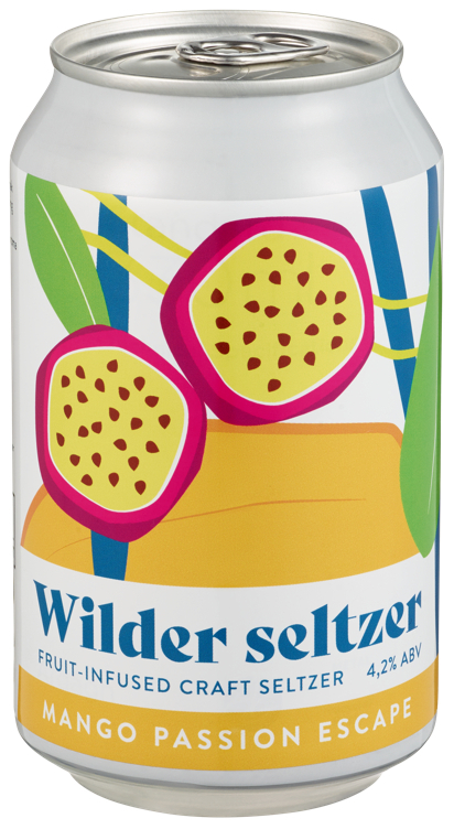 Lofotpils wild seltzer mango pass. esc bx  4,2%   24x33cl