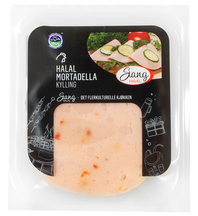 Kylling mortadella oppsk. halal   100g