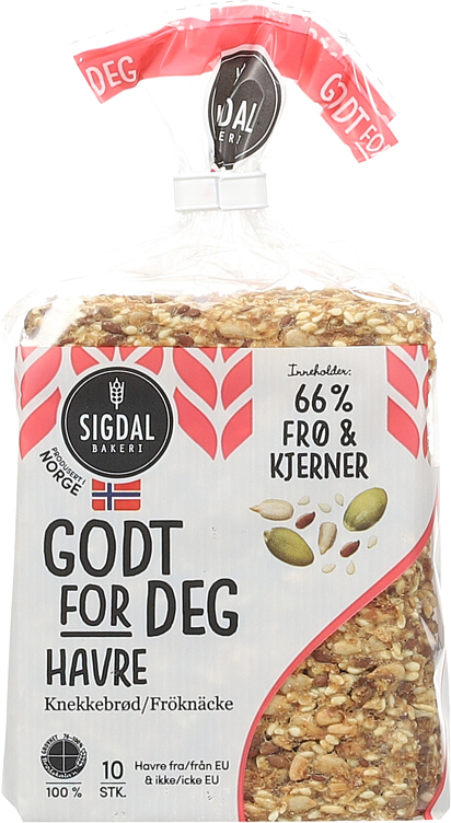Knekkebrød godt for deg m/havre 235g