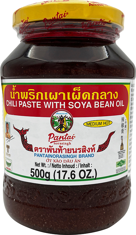 Chilipasta m/soyaolje medium 500g