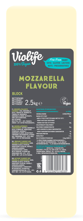 Mozzarella flavour block  2,5kg