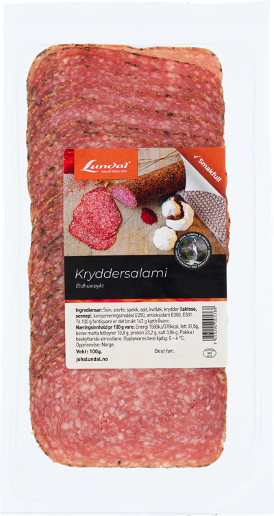 Kryddersalami eldhusrøykt   100g