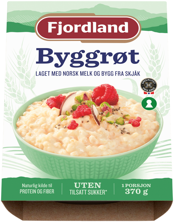 Fjordland byggrynsgrøt    370g