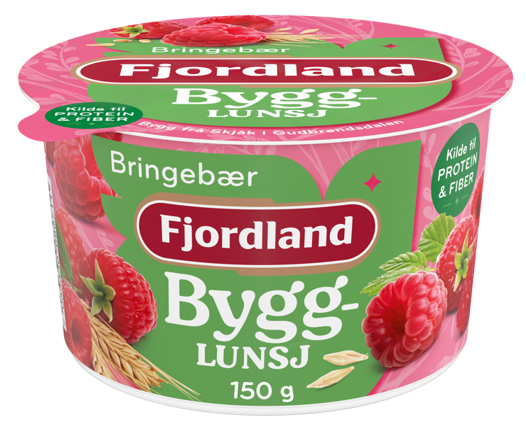 Byggrynslunsj m/bringebær    150g