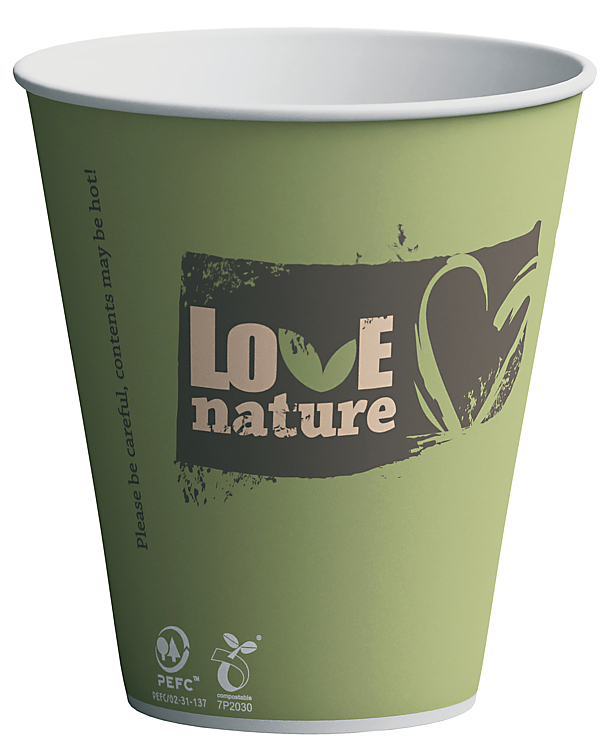 Coffee beaker 30cl env. friendly 90mmø  75pce