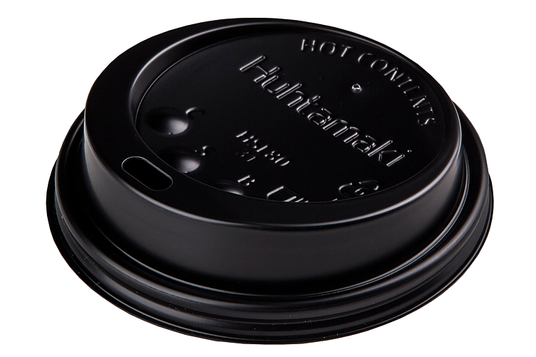 Lid cups black ø80mm 100pce