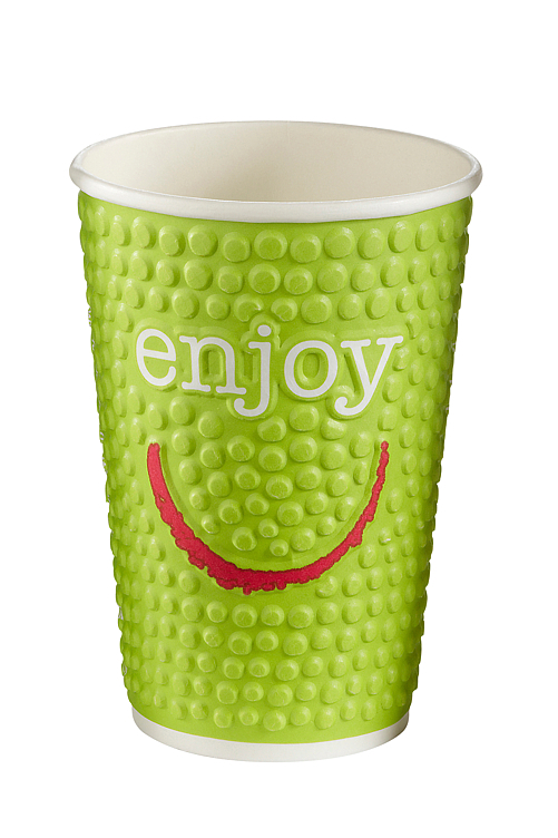 Coffee cup 40cl double wall enjoy   25pcs
