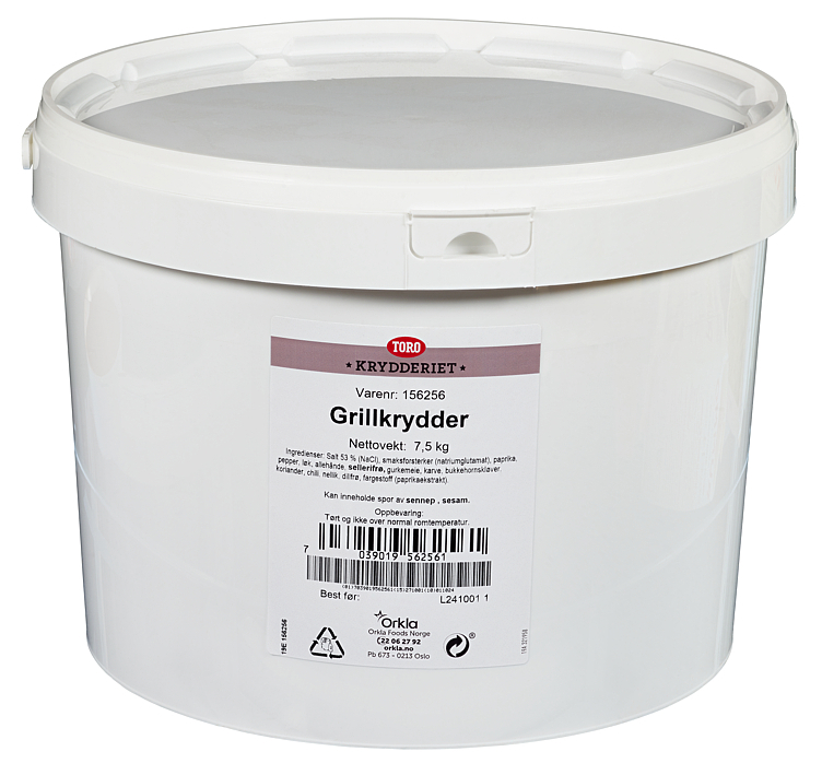 Toro krydderiet barbecue spices  7,5kg