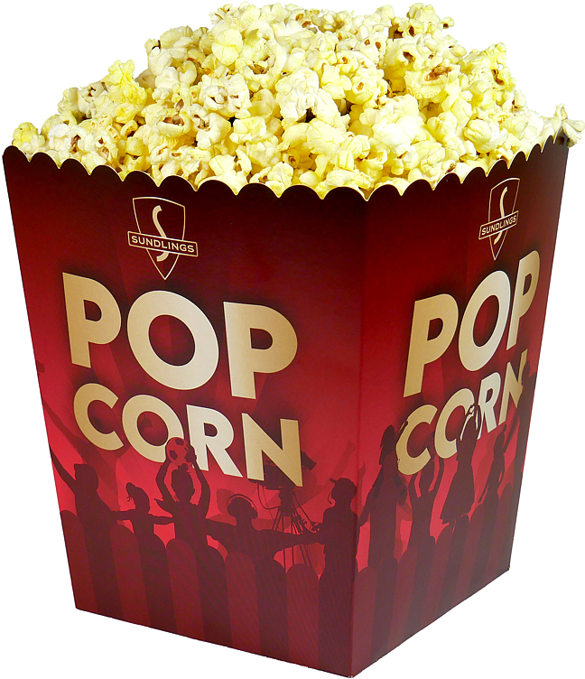 Popcornbeger store 5,2l   400stk
